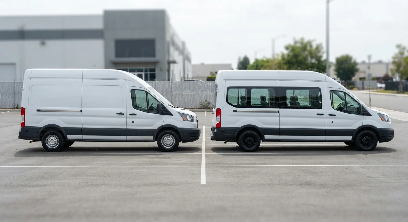 Cargo Vans vs. Passenger Vans: The Same Shell, Very Different Purposes