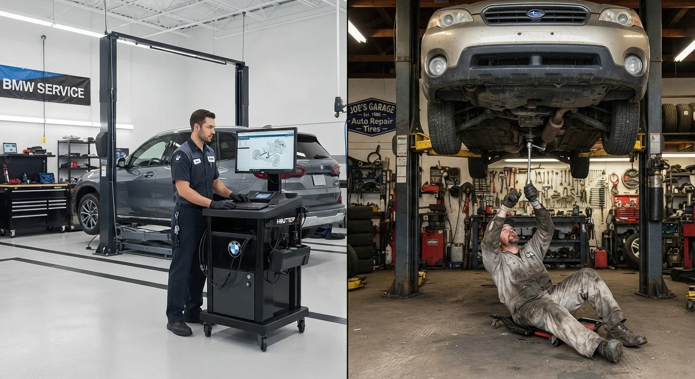 Dealer Service Center vs. Independent Mechanic: What Changes Depending on Your Situation