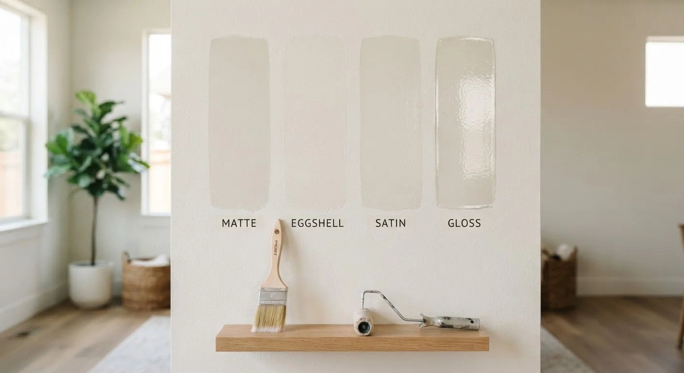 Interior Paint Finishes Explained: Matte, Eggshell, Satin, and Gloss