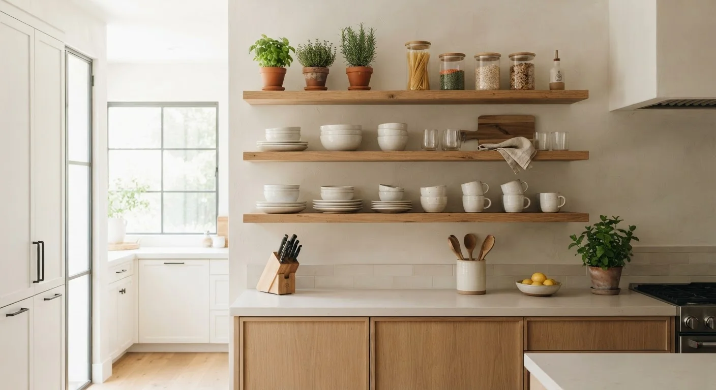 Open Shelving in the Kitchen: Weighing the Trade-Offs Before You Commit