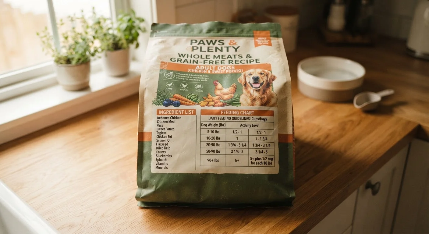 Reading a Dog Food Bag: From Ingredient List to Feeding Chart