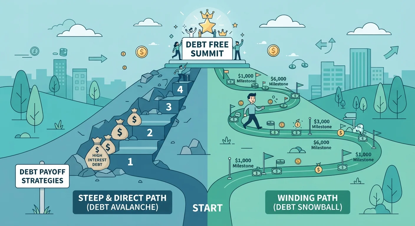 The Debt Avalanche and Debt Snowball: What Actually Separates Them