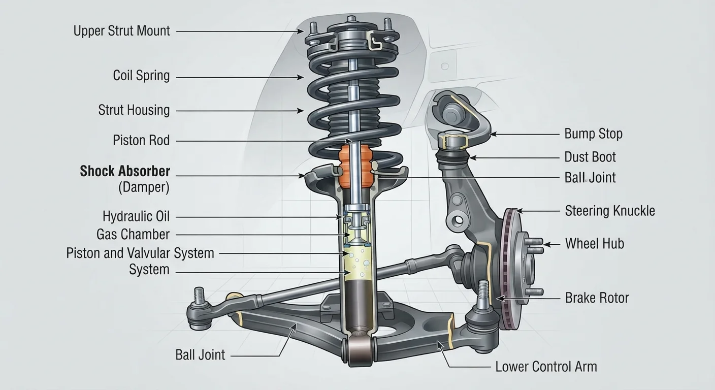 Understanding Suspension: Springs, Struts, Shocks, and What Each One Does
